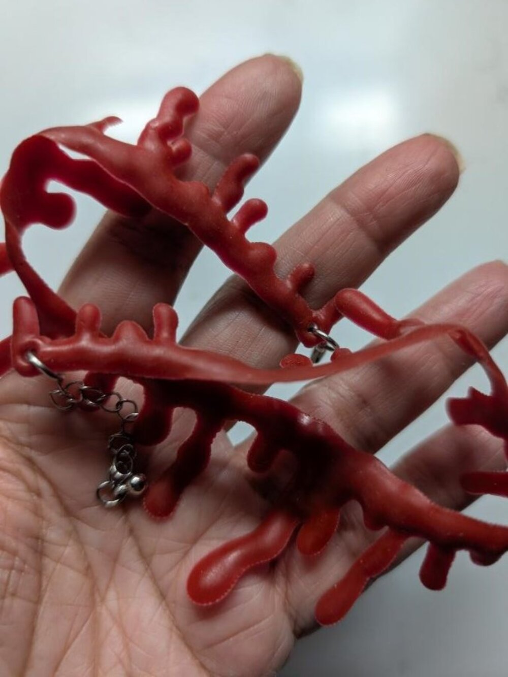 Vintage Halloween Rubber Dripping Blood Choker (Ship the Same day)